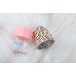 Kristal Taşlı Babyjem Mini Cam Biberon