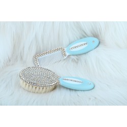 Gold Kristal Taşlı Bebek Fırça Tarak Seti Gold Kristal Taşlı Bebek Fırça Tarak Seti
