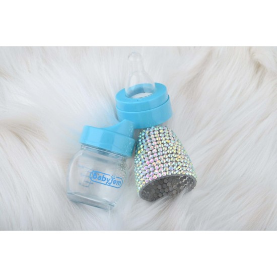 Kristal Taşlı Babyjem Mini Cam Biberon