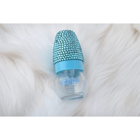 Kristal Taşlı Babyjem Mini Cam Biberon