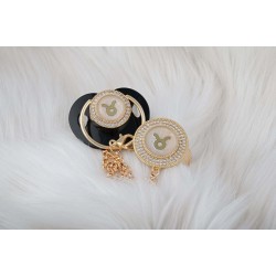 Boğa Burçlu Zirkon Emzik Ve Askı