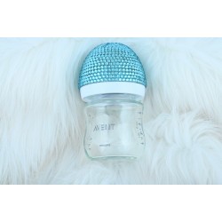 Küçük Avent Biberon Kristal Bebe Mavisi Taşlı 