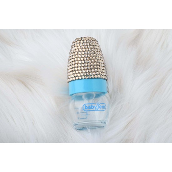 Kristal Taşlı Babyjem Mini Cam Biberon