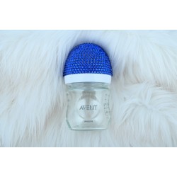 Küçük Avent Biberon Kristal Lacivert Taşlı