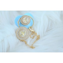 Açık Mavi Zirkon Emzik Ve Askı