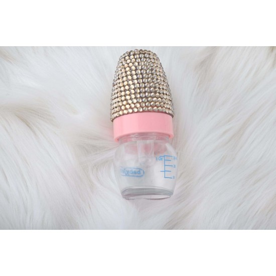 Kristal Taşlı Babyjem Mini Cam Biberon