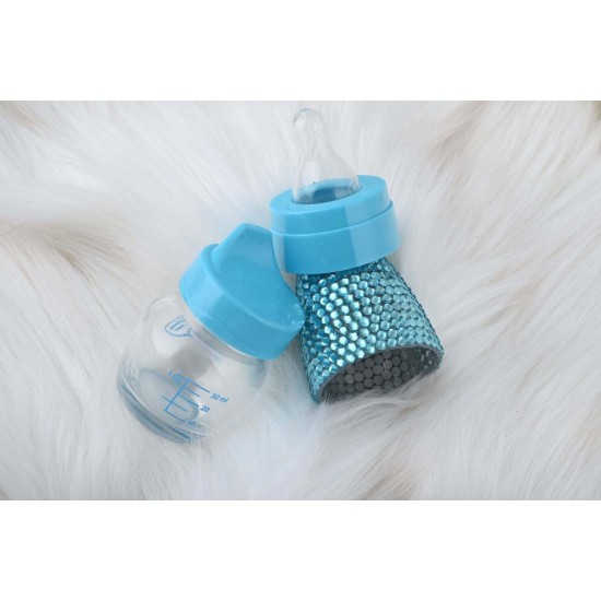 Kristal Taşlı Babyjem Mini Cam Biberon