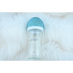 Avent Biberon Kristal Bebe Mavi Taşlı