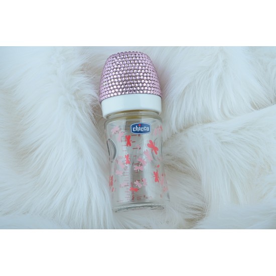 Pembe Kristal Taşlı Chicco Biberon
