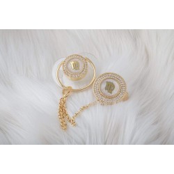 Başak Burçlu Zirkon Emzik Ve Askı